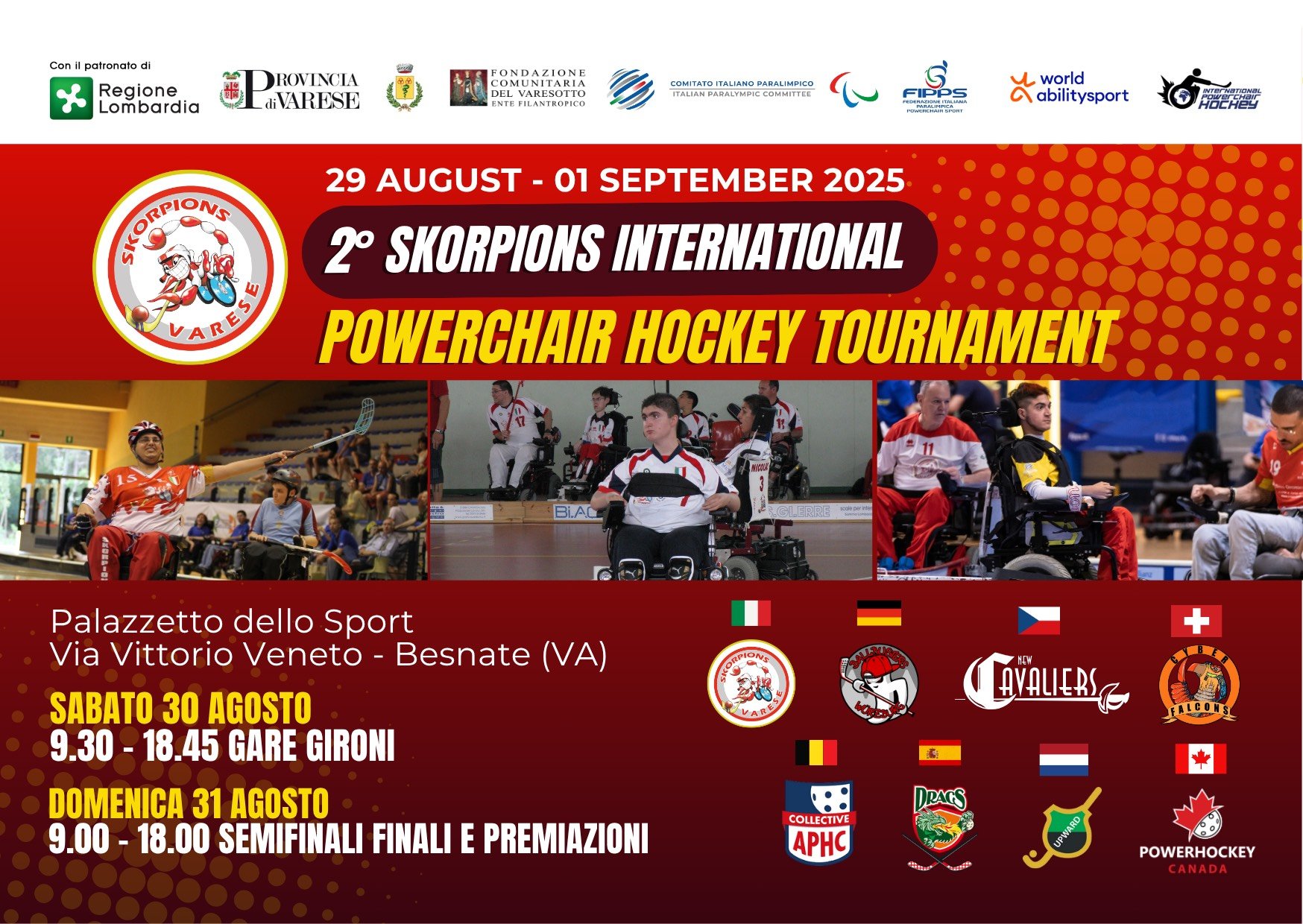 2° Skorpions International Powerchair Hockey Tournament